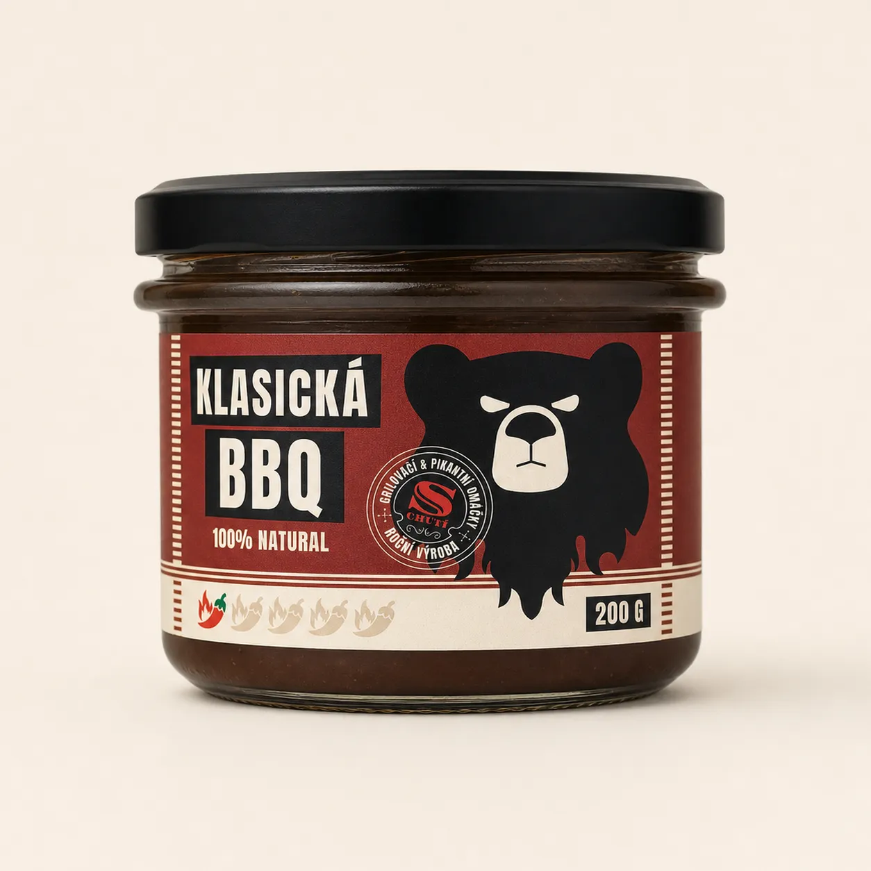 Классический BBQ-соус в студийной продуктовой сцене